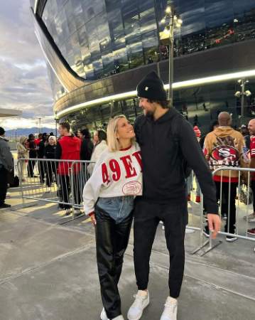 Sidney Tilton and Jacob Eason standing next to each other